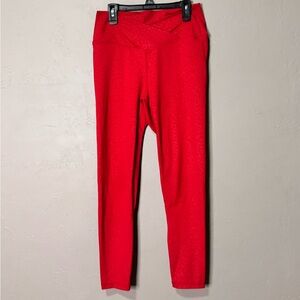 ZYIA Active Red Animal Print Leggings